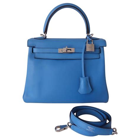 sac kelly hermes bleu|Hermes kelly bag.